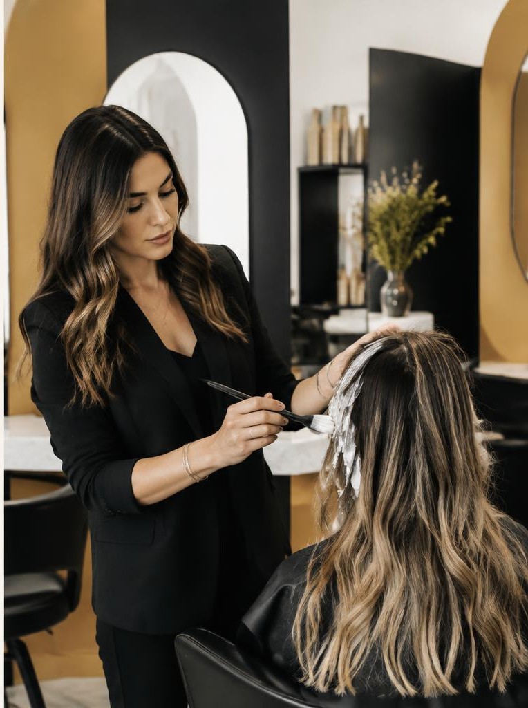 Colorist at work
