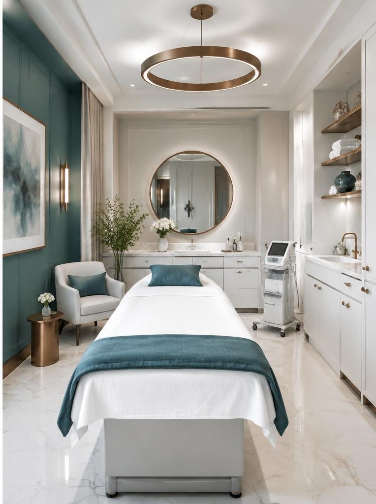 Bright modern treatment room