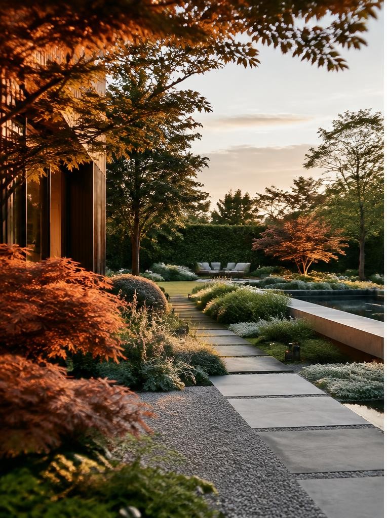 Contemporary layered garden