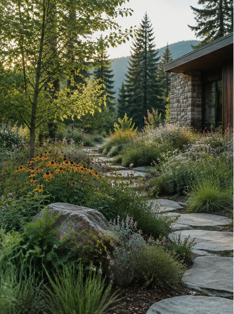 Naturalistic native garden